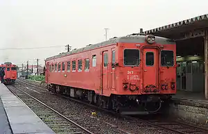 キハ22 317 根室標津行(1986年、中標津駅)