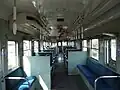 ひたちなか海浜鉄道キハ205の車内、比較的原形を留めている