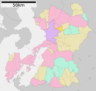 菊陽町位置図