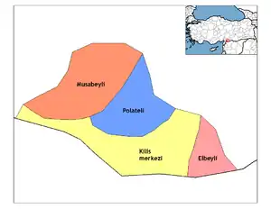 Location ofキリス県の位置