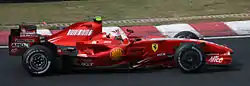 2007年ブラジルGPでのF2007キミ・ライコネンがドライブ