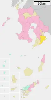肝付町位置図