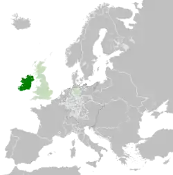 アイルランドの位置