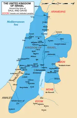 イスラエル王国の位置