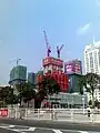 2009年：建設中の京基ファイナンスタワー