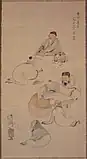 僧風外作品群　『琴棋書画図』（香積寺所有）