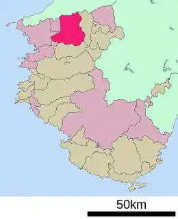紀の川市位置図