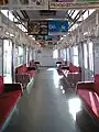 7000系の車内(学研奈良登美ヶ丘駅にて)