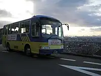 駅付近を走行する近鉄バス(近鉄バス石切線・石切駅筋付近(2008年1月))