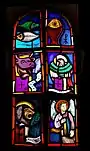 Stained glass of the Four Evangelists in Bockweiler, Germany
