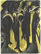 街の5人の女（1913年）"Fünf Frauen auf der Straße"
