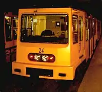 ブダペスト地下鉄1号線で用いられているガンツ-マーバグ製Földalatti Villamos型地下鉄用電車