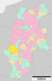 木曽町位置図