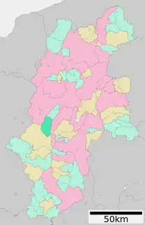 木祖村位置図