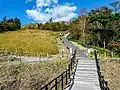 レストハウスから遊歩道を望む