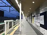 1番線ホーム(2019年5月4日撮影)