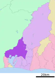 北区 (浜松市)位置図