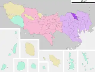 北区 (東京都)位置図