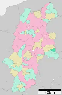 北相木村位置図