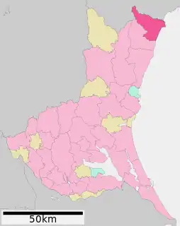 北茨城市位置図