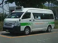 19082019年に導入されたトヨタ・ハイエース。