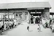 1940年頃の北本宿駅駅舎