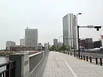 北仲橋上歩道（北仲通地区方面）（2014年5月撮影）