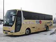 エアロクィーン BKG-MS96JP(左)とLKG-MS96VP(右)の外観比較(ケーエス北の星観光バス)