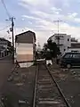 西御坊駅から見た日高川方面（2005年10月）