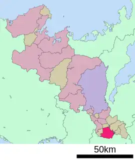 木津川市位置図