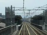 建設中のホーム(2017年10月)