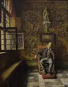 椅子に座る男 (1876) アントワープ王立美術館蔵
