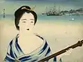 「唐人お吉」1932年 木版