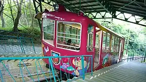ケーブルカー駅ホーム
