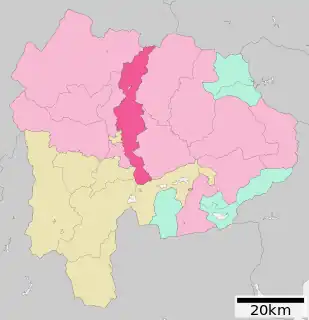 甲府市位置図