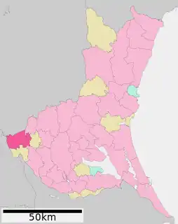 古河市位置図