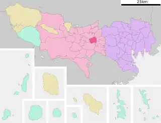 小金井市位置図