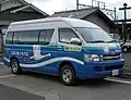 こはくちょうバスの車両（2008年、湖北町当時）