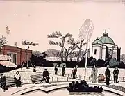 第九十景 「上野風景・表慶館と美術館」