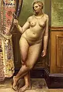 鏡を持つ女
