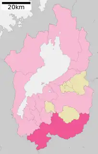 甲賀市位置図