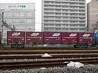 コキ107-284(初期車)(外房線 蘇我駅、2010年3月28日)