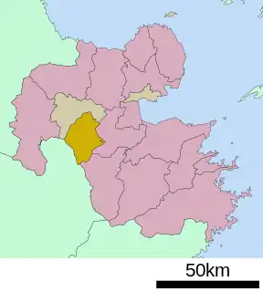 九重町位置図