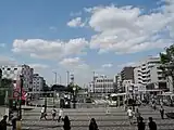 改装された北口ロータリー（2021年4月）