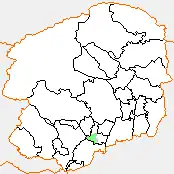 国分寺町の県内位置図