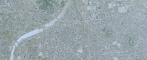 1993年5月15日撮影（跡地に整備された道路）