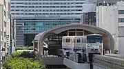 南から見た平和通駅(2023年5月)