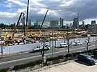 2017年3月3日撮影東京体育館より見る（着工3か月）