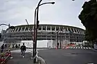2019年3月19日撮影神宮第二球場前より見る（着工27か月）