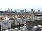2017年5月6日撮影東京体育館より見る（着工5か月）